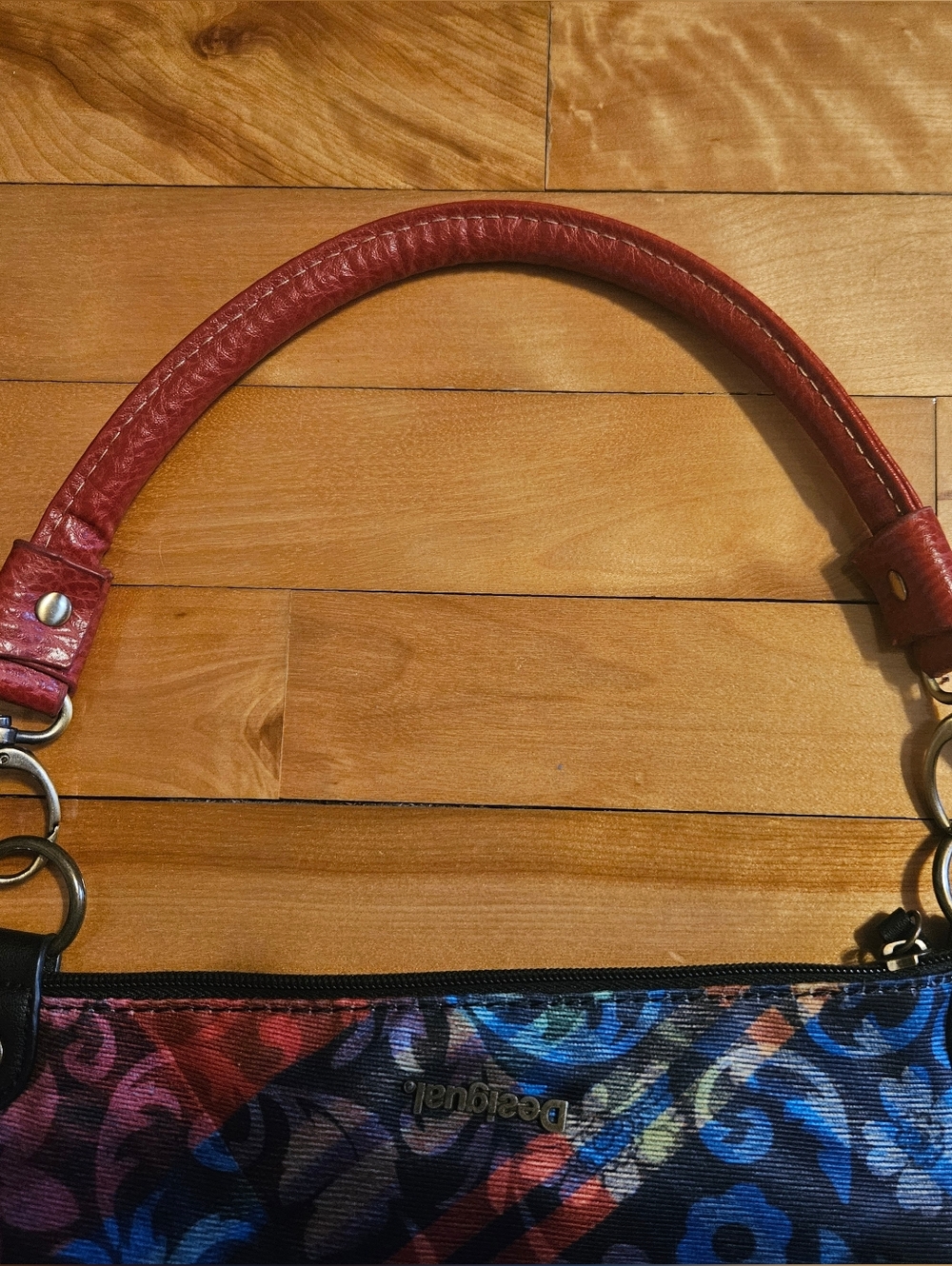 Desigual Multicolour Shoulder Bag Purse Bucket Bag Expandable, Handle Adjustable - Picture 6 of 15